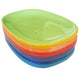 rainbow coloured ceramic soap dish