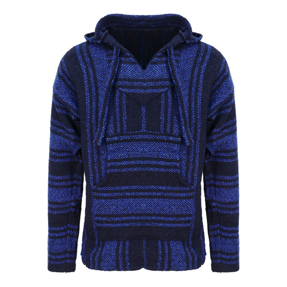 navy blue and black mexican baja