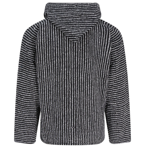 black and white hoodie back