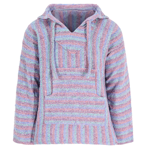 Pastel pink lavender baja hoodie