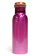 Copper water bottle - pink design
