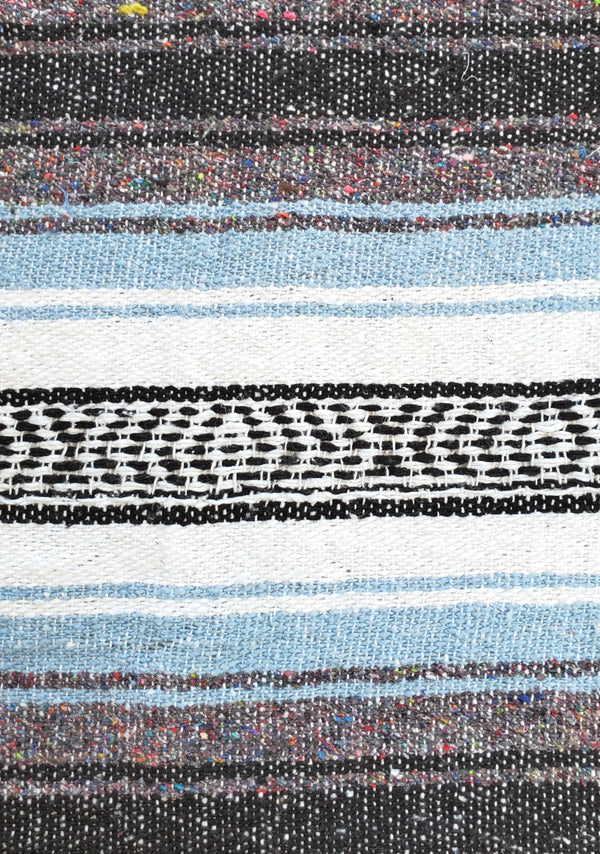Blue poncho swatch