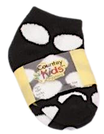 black baby organic spotty socks