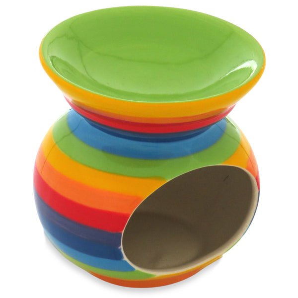 Rainbow Striped Essential Oil burner/wax melt/wax tarts melter