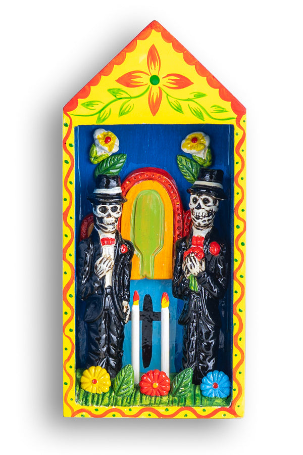 Wedding Retablo Day of the Dead featuring 2 grooms