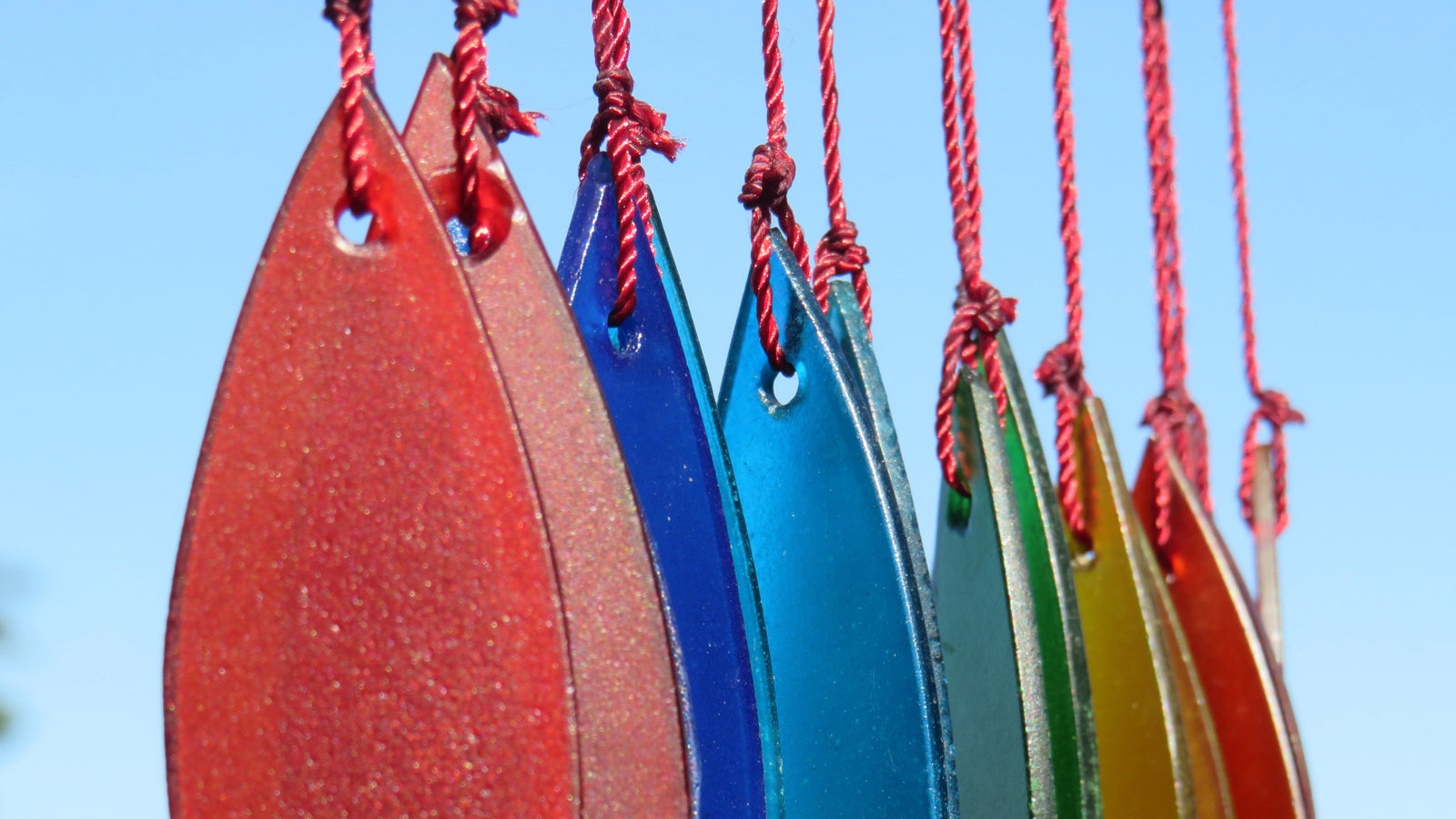 Glass windchimes, bamboo windchimes, metal windchimes - all fair trade