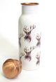 Copper water bottle and lid - h2o collection