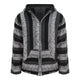 Zipped grey baja hoodie