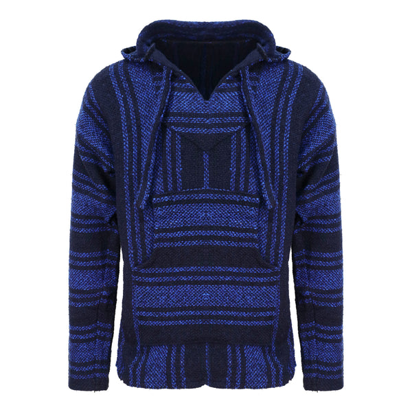 navy blue and black mexican baja