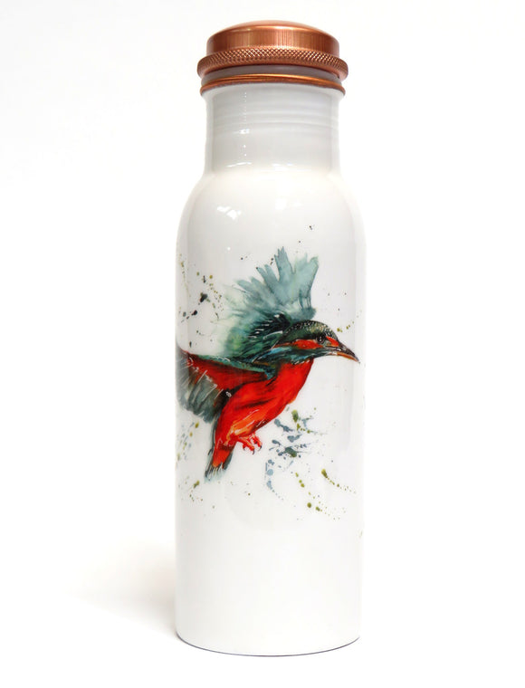 Kingfisher Copper bottle - water bottle gift