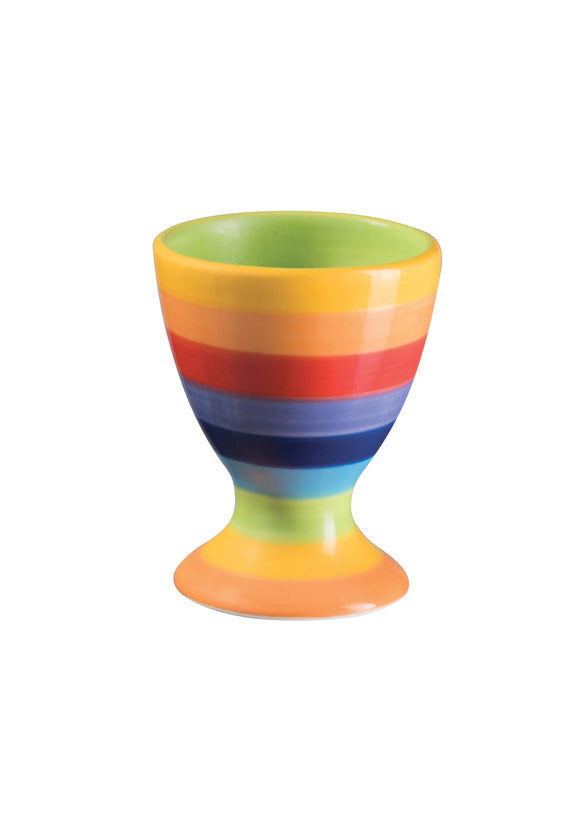 rainbow coloured egg cup