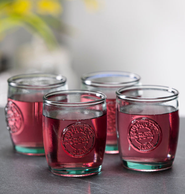 recycled glass tumblers for gin