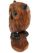 fair trade hand carved wooden owl