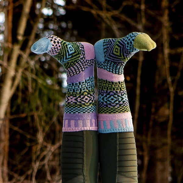 solmate odd socks colour lilac