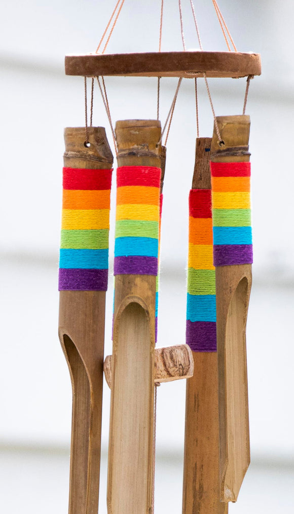 Bamboo Windchime Rainbow NHS LGBT