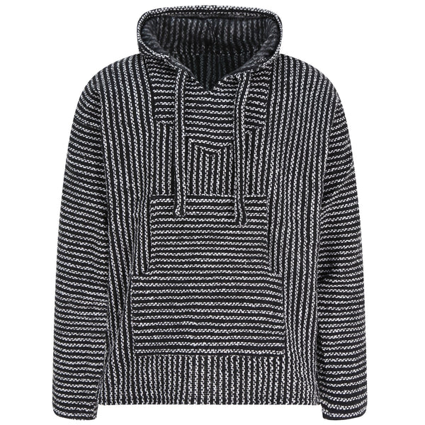black and white thin striped mexican baja