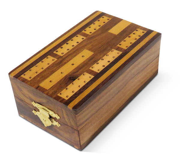 Folding Cribbage board, closed