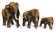 Wooden Elephant Family
