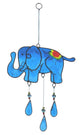 Blue elephant suncatcher