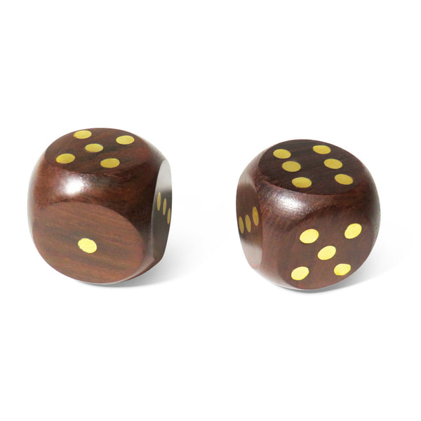 Pair of large wooden dice