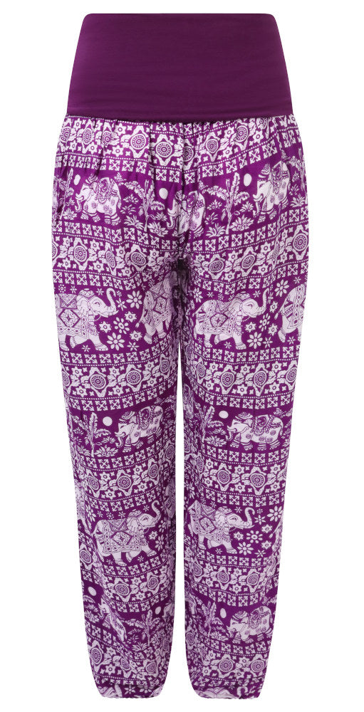 Purple Yoga Trousers Back