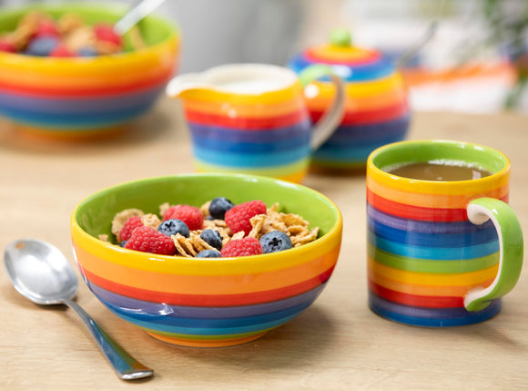 Rainbow Stripe Bowl Breakfast