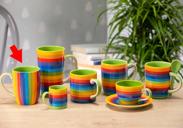 Rainbow Vertical Stripe Mug