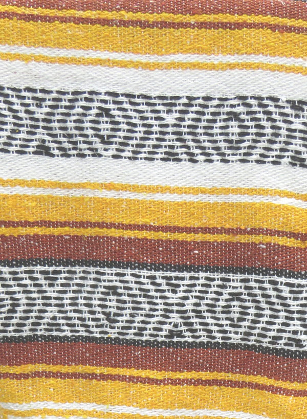 Yellow and red picnic blanket